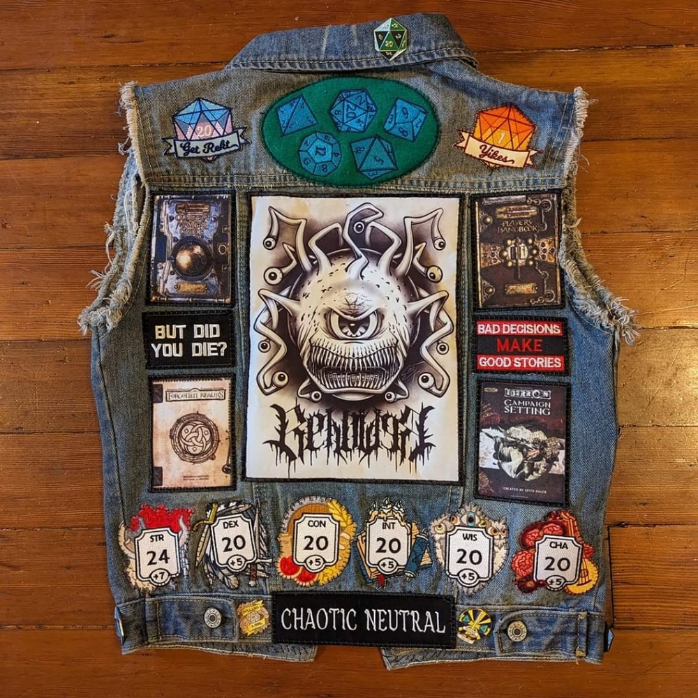 OOAK dungeon master d&d battle vest